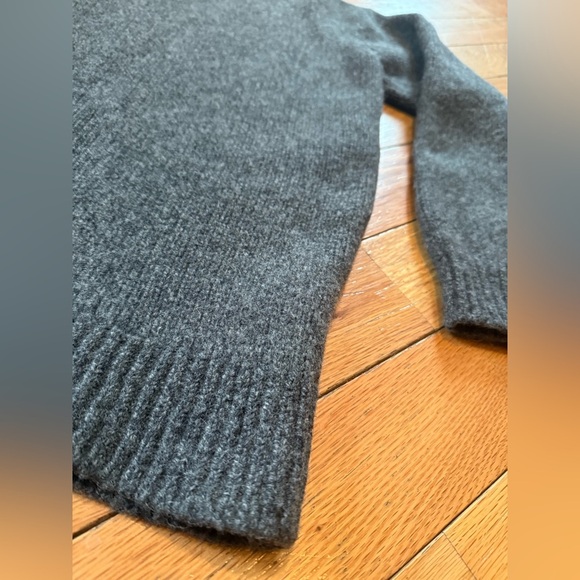 LL Bean Sweater Mens Size XL Gray Classic Ragg Lambs Wool Henley Pullover Button - Picture 2 of 11
